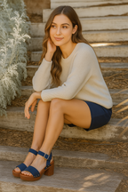 Bonvive | Casual Women's Sandals with Heel 