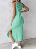 Bonvieve | Summer Dream Dress – Elegant Sleeveless Maxi Dress with Romantic Lace and a Comfortable Fit