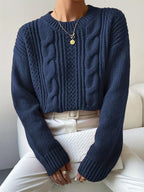 Bonvieve | Kabeltrui – Elegante en Comfortabele Trui met Tijdloze Kabelstructuur