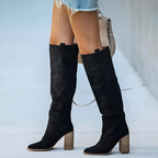 Bonvive | Casual High Leather Boots for Women – Stylish and Comfortable