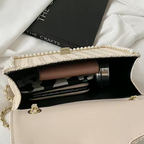 Bonvive | Trendy Boho Handbag – Decorated with Pearl Detail 