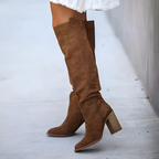 Bonvive | Casual High Leather Boots for Women – Stylish and Comfortable