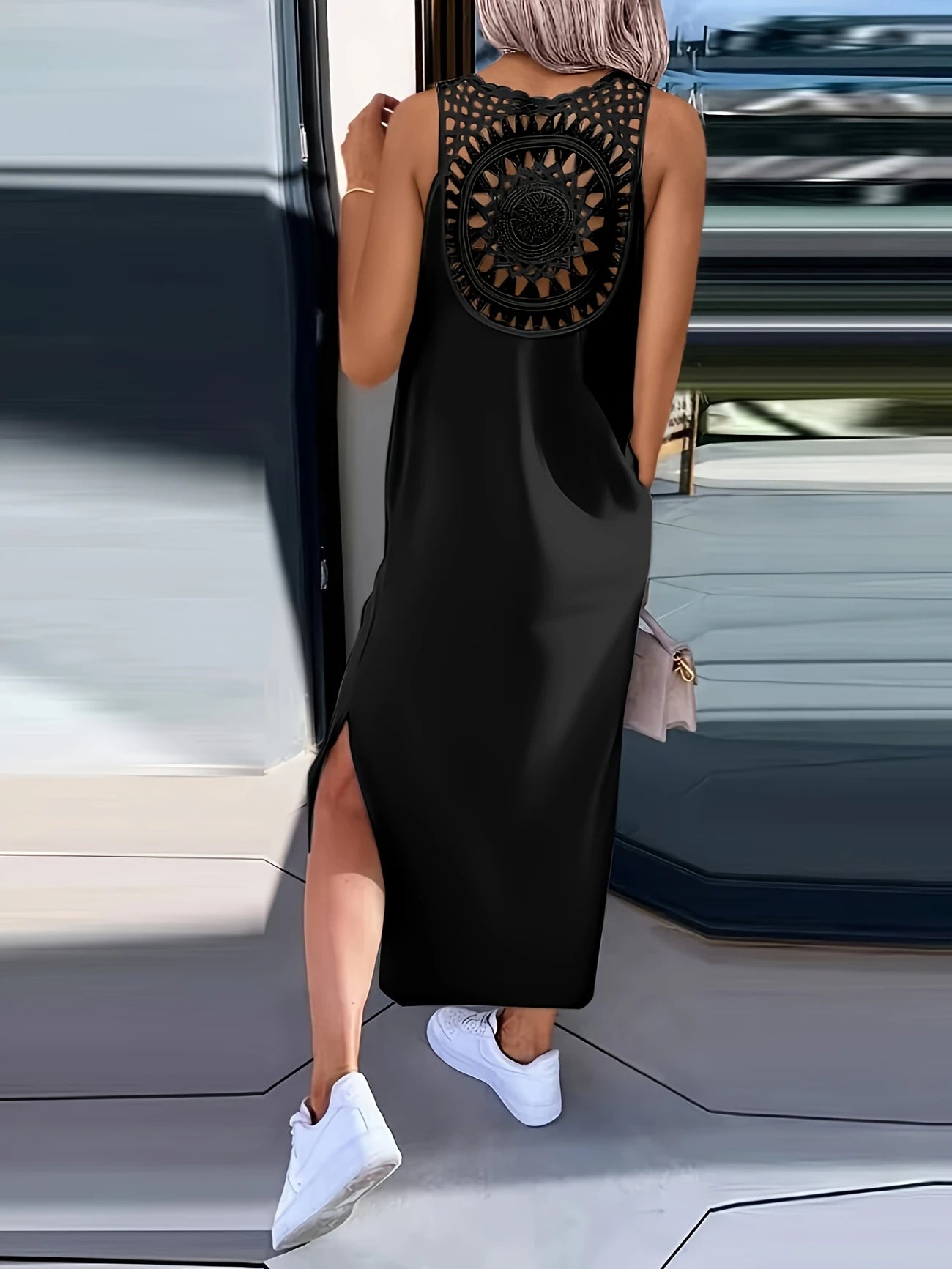 Bonvieve | Summer Dream Dress – Elegant Sleeveless Maxi Dress with Romantic Lace and a Comfortable Fit