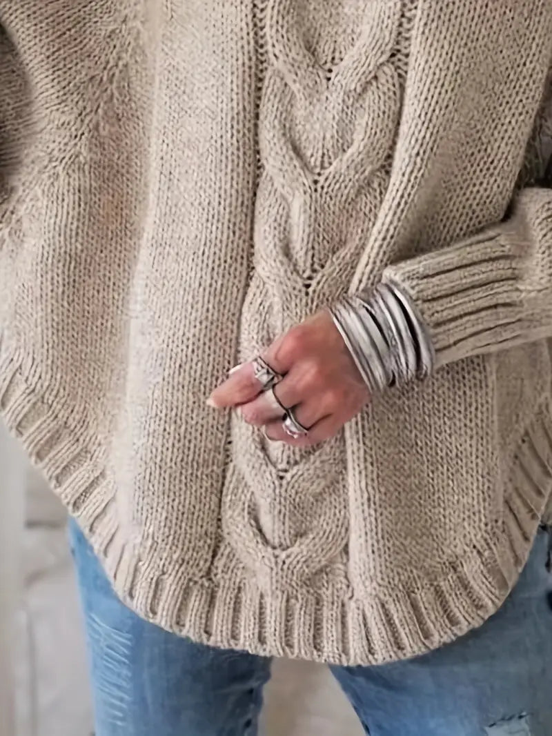 Women's Vintage-inspired Cable Sweater