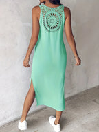 Bonvieve | Summer Dream Dress – Elegant Sleeveless Maxi Dress with Romantic Lace and a Comfortable Fit