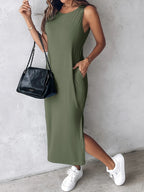 Bonvieve | Summer Dream Dress – Elegant Sleeveless Maxi Dress with Romantic Lace and a Comfortable Fit