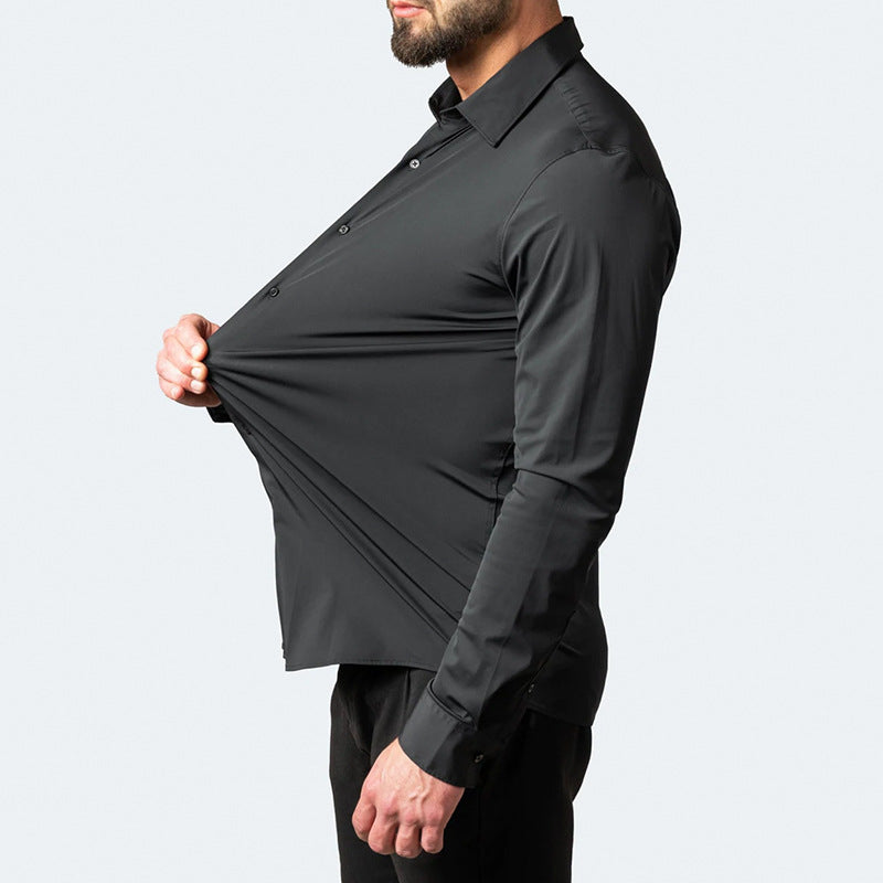 Bonvive | Anti-Wrinkle Stretch Shirt/Shirt