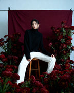 Warm Women's Knitted Sweater - Soft Turtleneck Pullover for Fall &amp; Winter