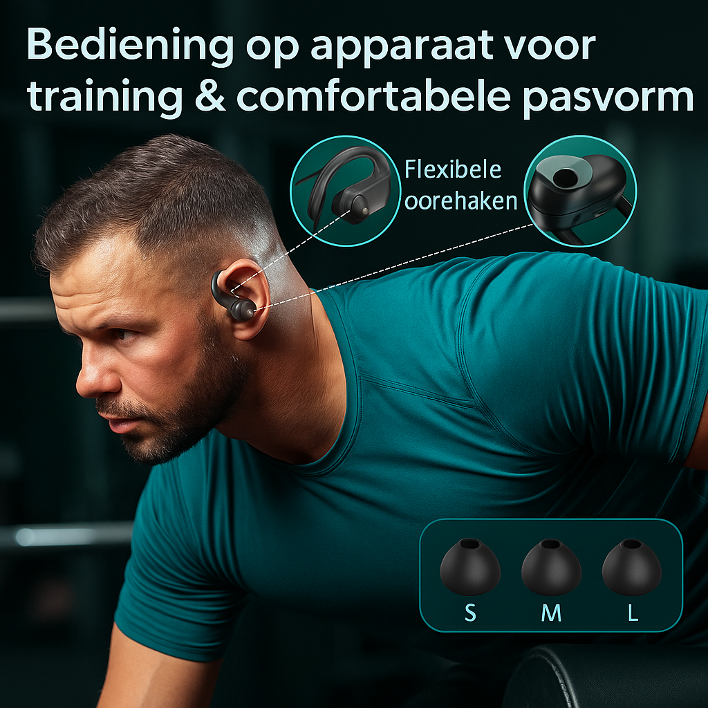 GOLREX GymPro Sports Earphones – Wireless, Comfortable &amp; Powerful Sound