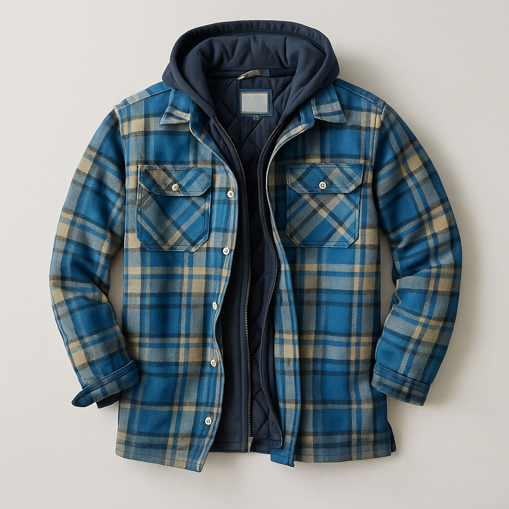 Stylish Patchwork Plaid Jacket – Hip &amp; Warm