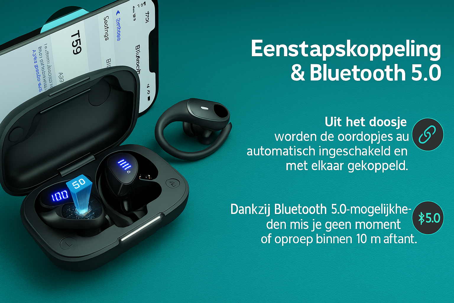 GOLREX GymPro Sports Earphones – Wireless, Comfortable &amp; Powerful Sound