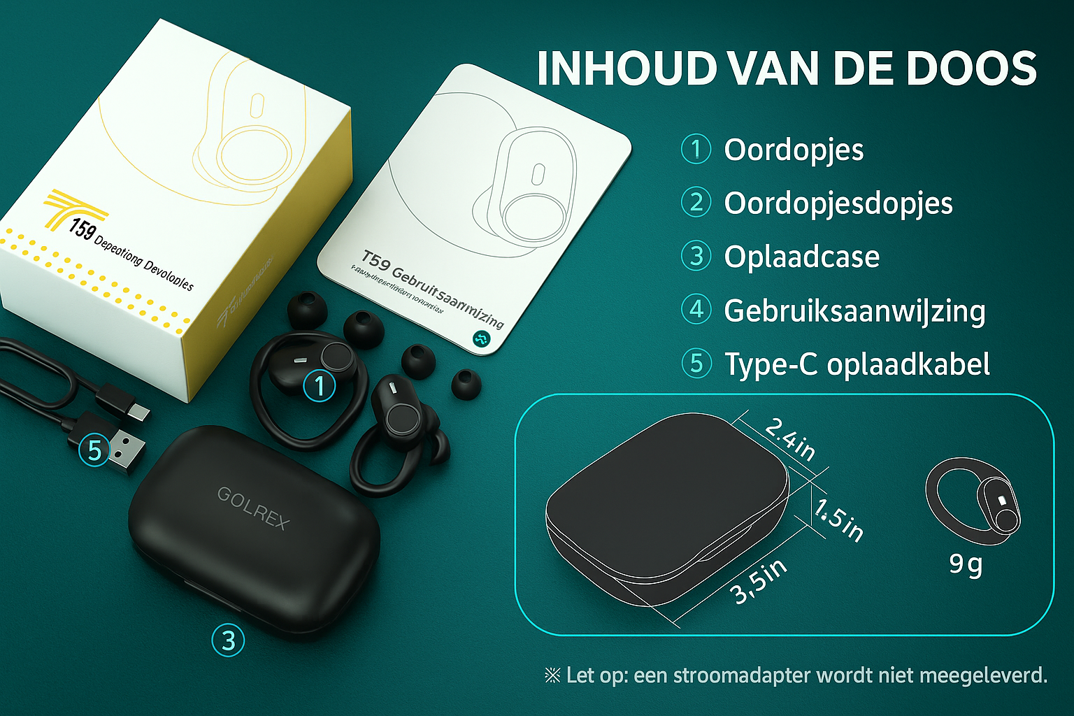 GOLREX GymPro Sports Earphones – Wireless, Comfortable &amp; Powerful Sound