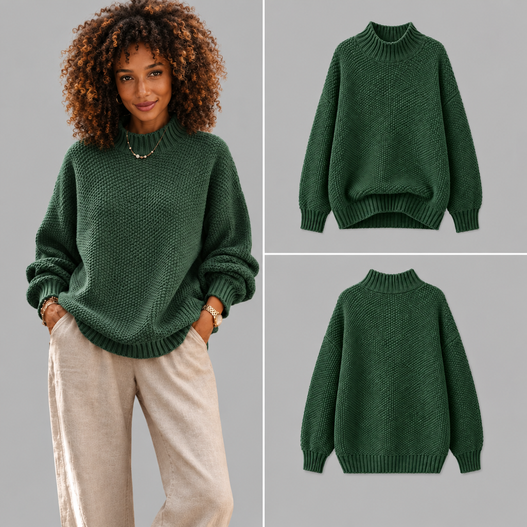 Clara | Knitted Roll-Neck Jumper