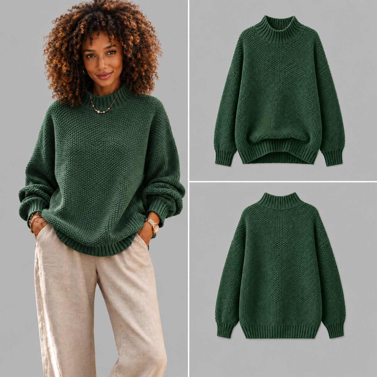 Clara | Knitted Roll-Neck Jumper