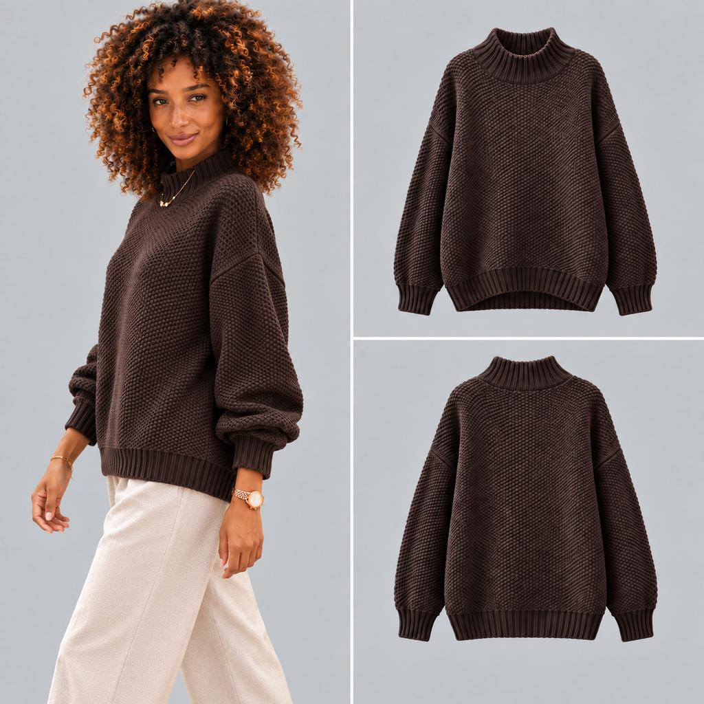 Clara | Knitted Roll-Neck Jumper