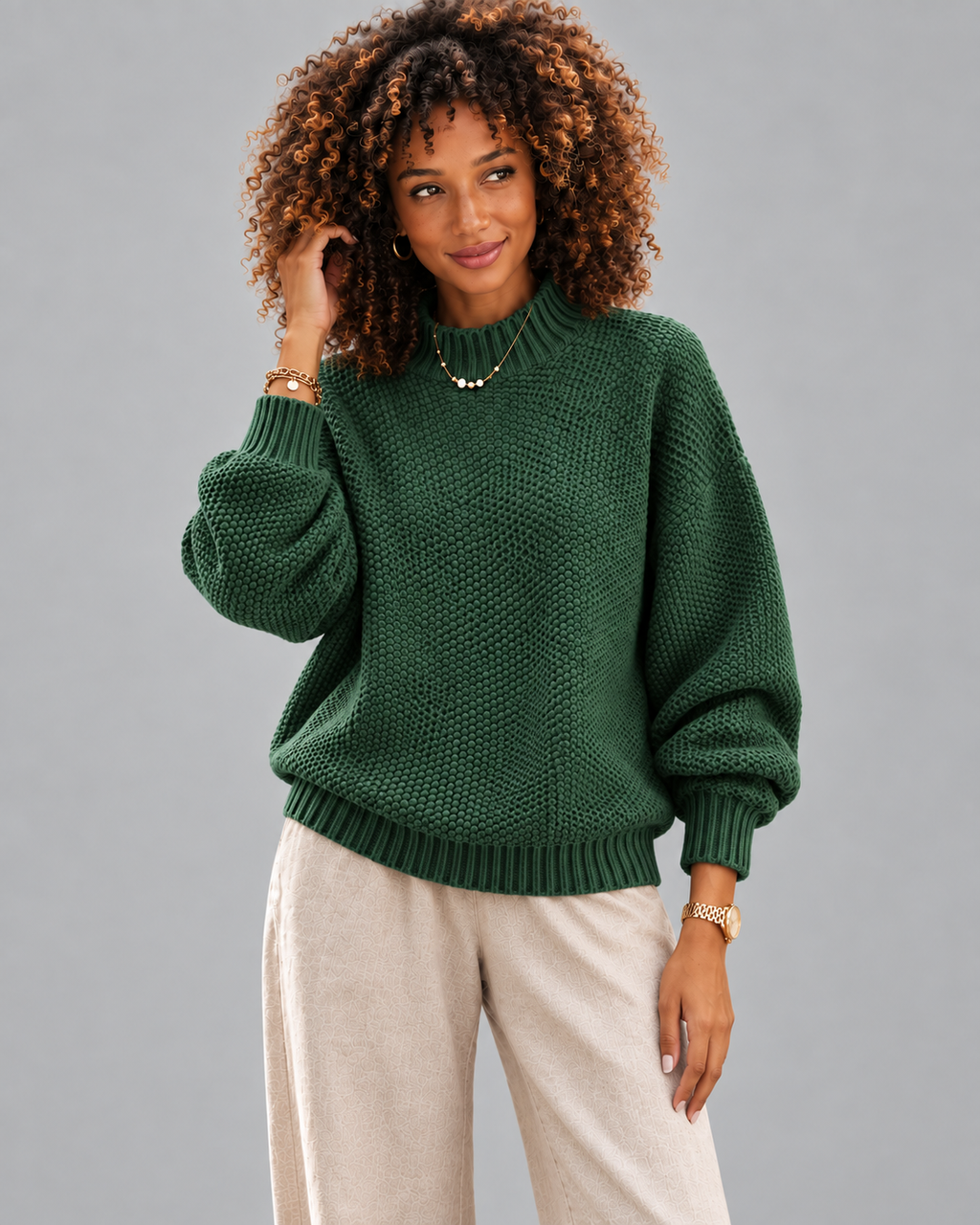 Clara | Knitted Roll-Neck Jumper