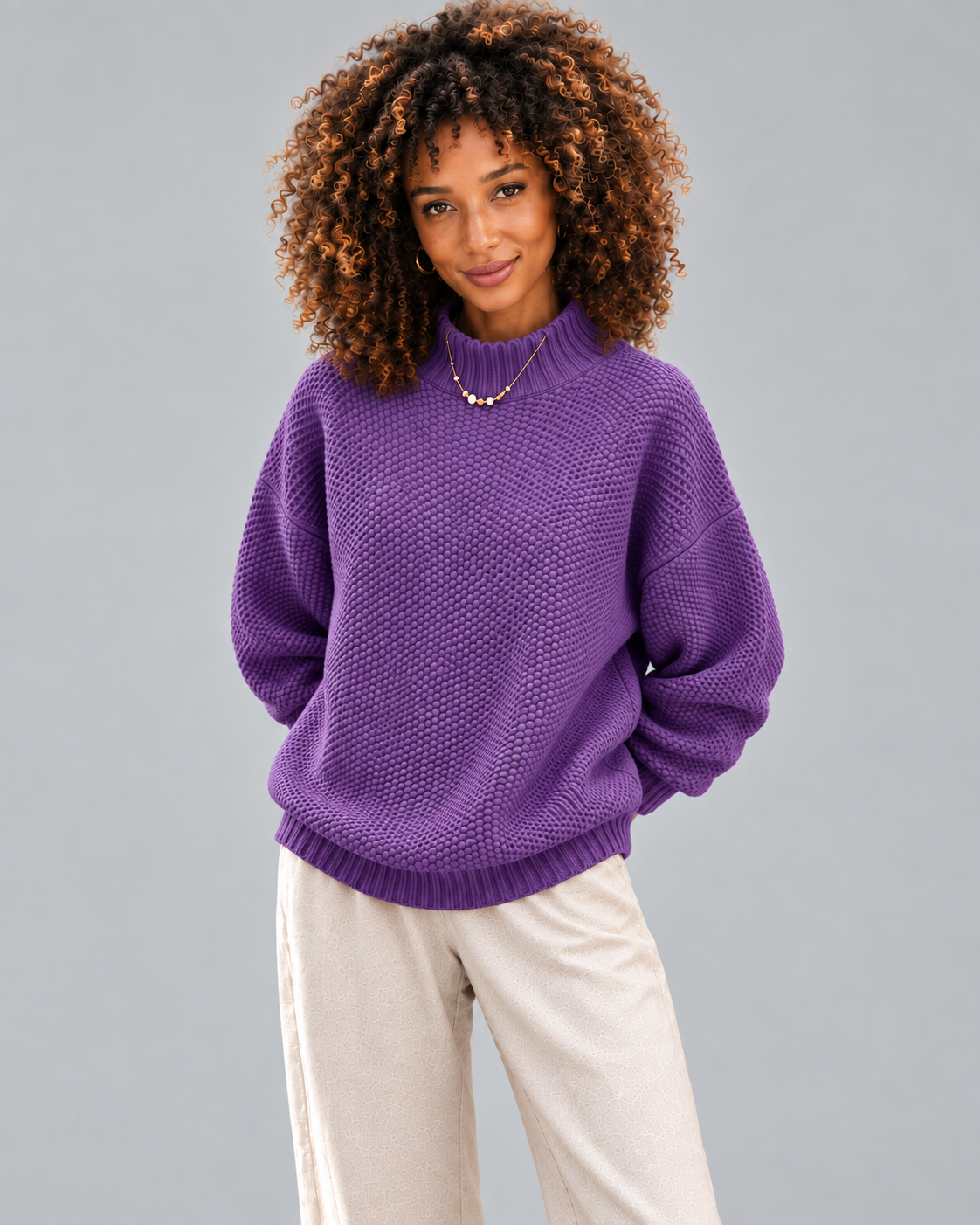 Clara | Knitted Roll-Neck Jumper