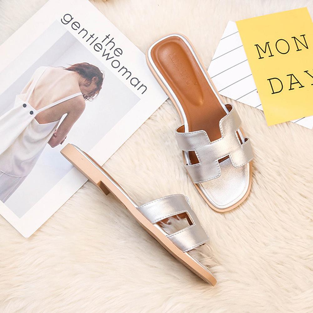 Bonvive | Chic Leather Slippers - Elegant and Comfortable for Any Occasion