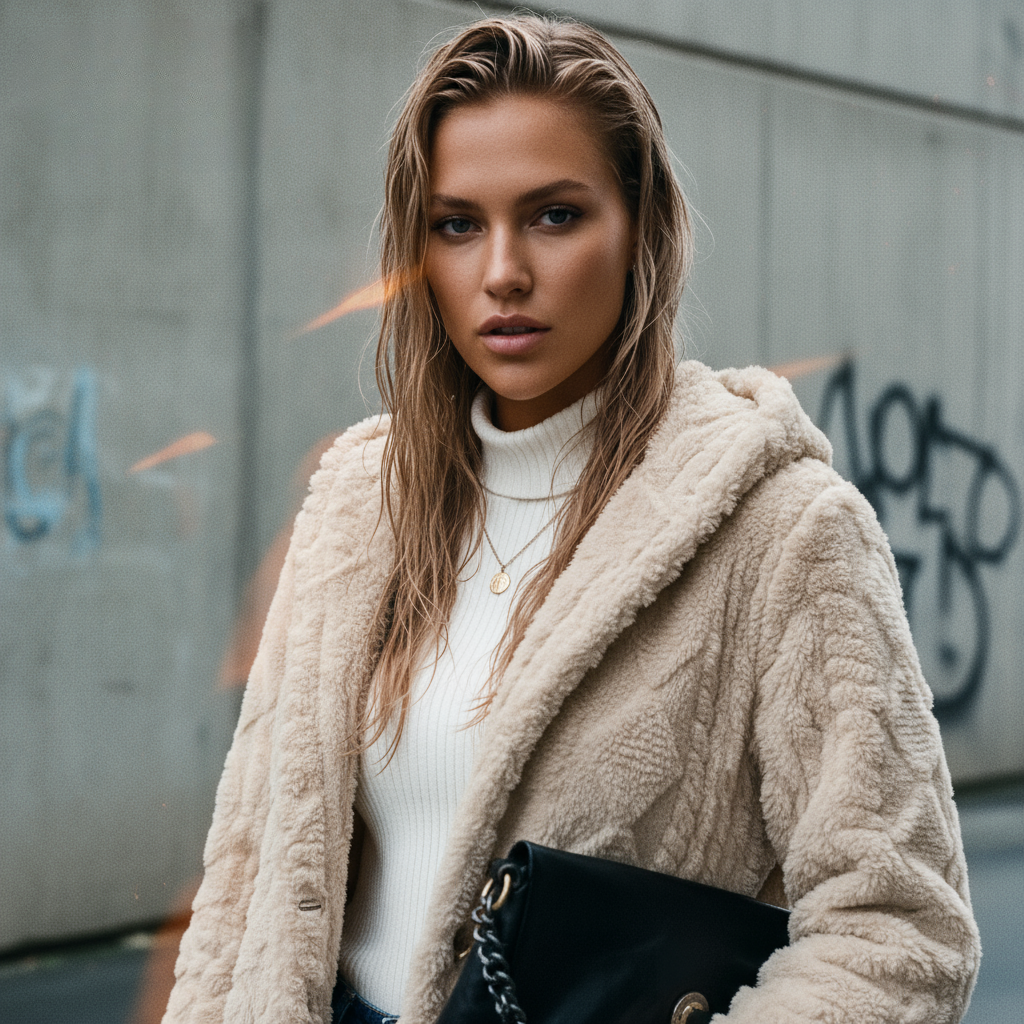 Women's Fleece Hooded Vest – Argyle Pattern