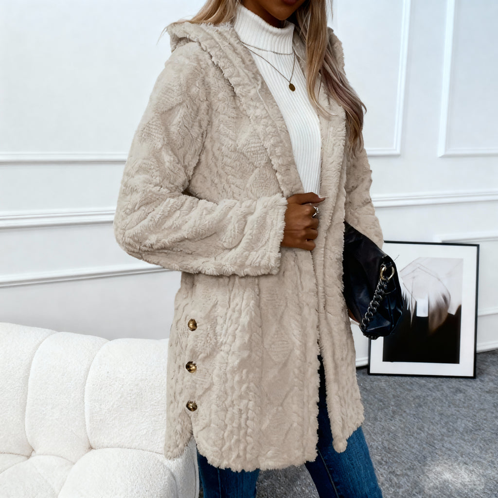 Women's Fleece Hooded Vest – Argyle Pattern