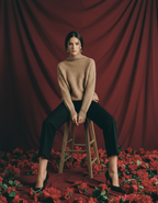 Warm Women's Knitted Sweater - Soft Turtleneck Pullover for Fall &amp; Winter