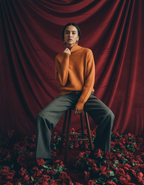 Warm Women's Knitted Sweater - Soft Turtleneck Pullover for Fall &amp; Winter