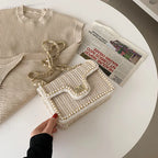 Bonvive | Trendy Boho Handbag – Decorated with Pearl Detail 