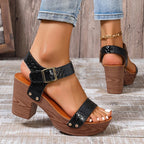 Bonvive | Casual Women's Sandals with Heel 