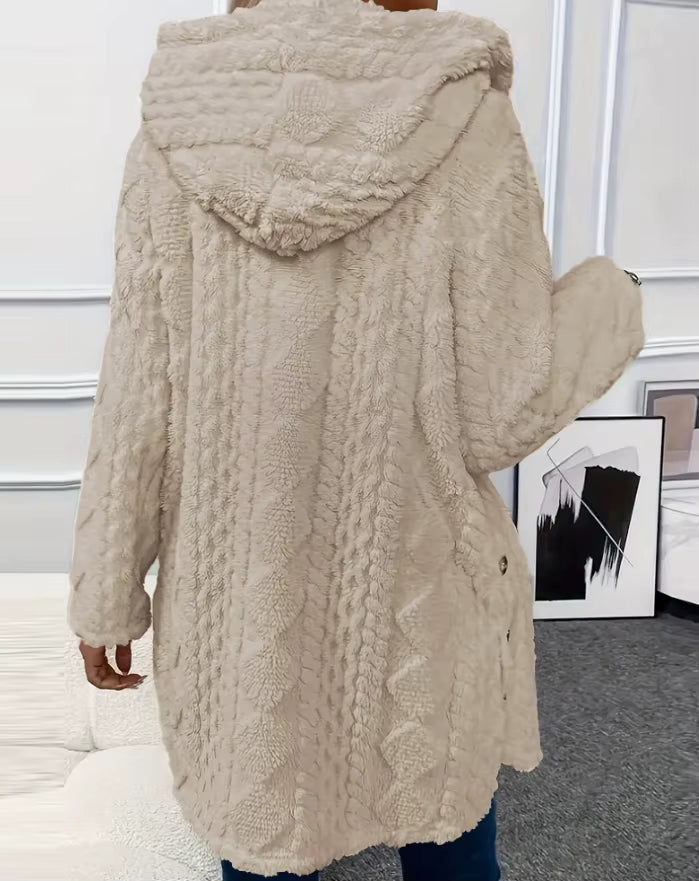 Women's Fleece Hooded Vest – Argyle Pattern