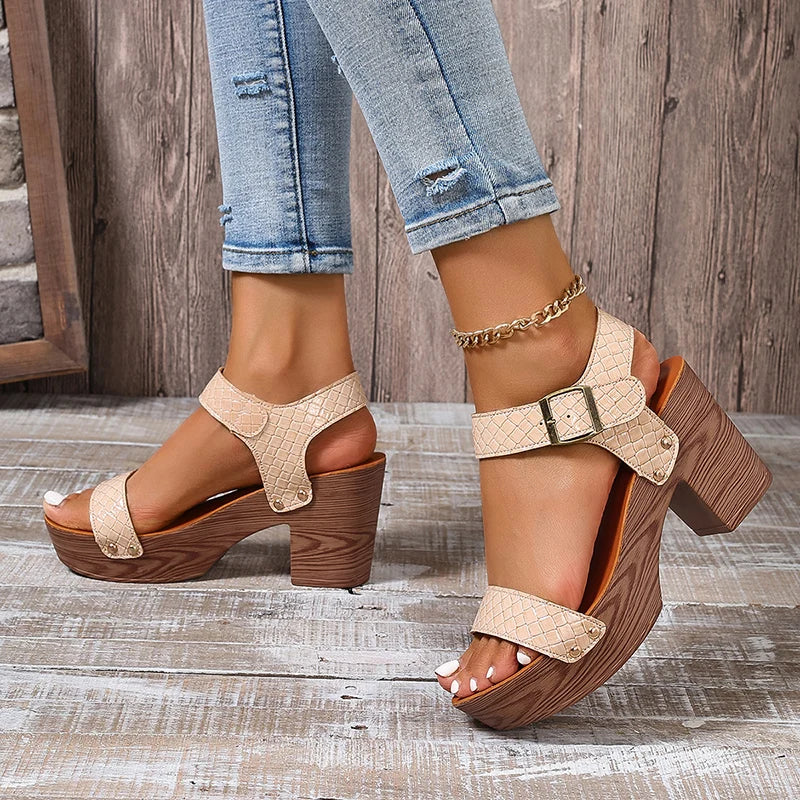 Bonvive | Casual Women's Sandals with Heel 