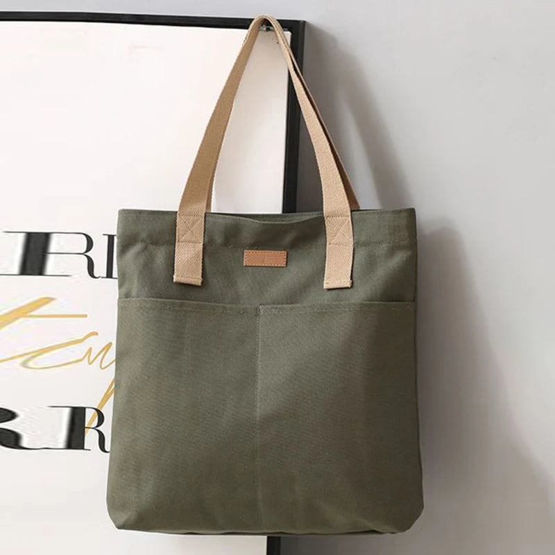 Bonvive | Women's Canvas Tote Bag
 Large Capacity | Stylish Design | Practical &amp; Convenient | Refined Appearance