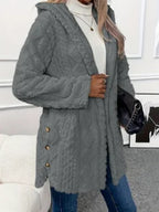 Women's Fleece Hooded Vest – Argyle Pattern