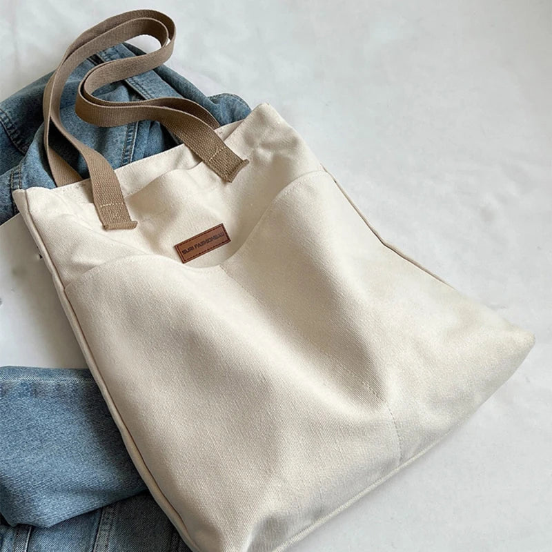Bonvive | Women's Canvas Tote Bag
 Large Capacity | Stylish Design | Practical &amp; Convenient | Refined Appearance