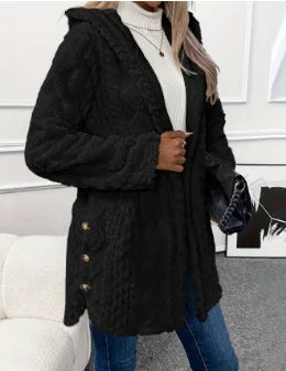 Women's Fleece Hooded Vest – Argyle Pattern