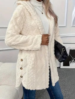 Women's Fleece Hooded Vest – Argyle Pattern