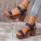Bonvive | Casual Women's Sandals with Heel 