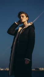 Stylish Reversible Women's Winter Coat - Long Padded Puffer Jacket with Hood, Warm and Elegant