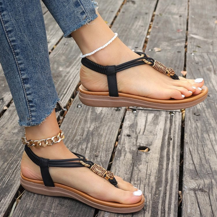 Bonvive | Boho Chic Braided Women's Sandals – Summery &amp; Comfortable with a Touch of Freedom