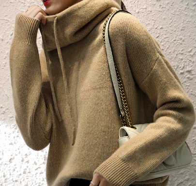 Bonvieve | Stijlvolle Casual Wol Hoodie Pullover