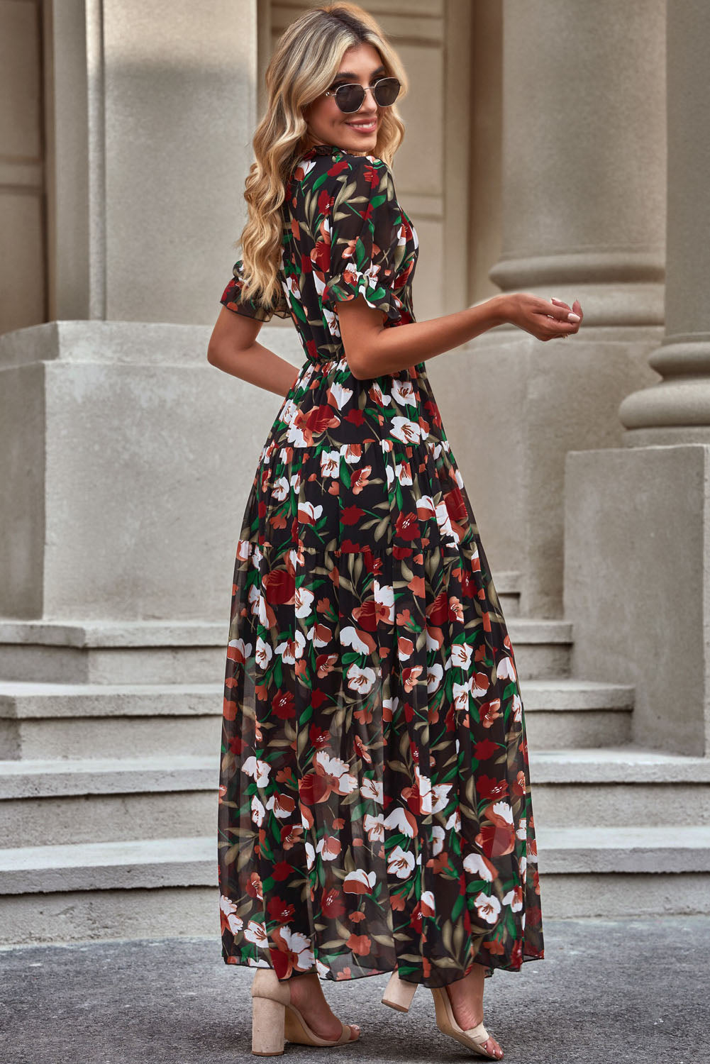 Bonvieve | Summer Boho Floral Dress