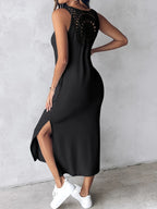 Bonvieve | Summer Dream Dress – Elegant Sleeveless Maxi Dress with Romantic Lace and a Comfortable Fit