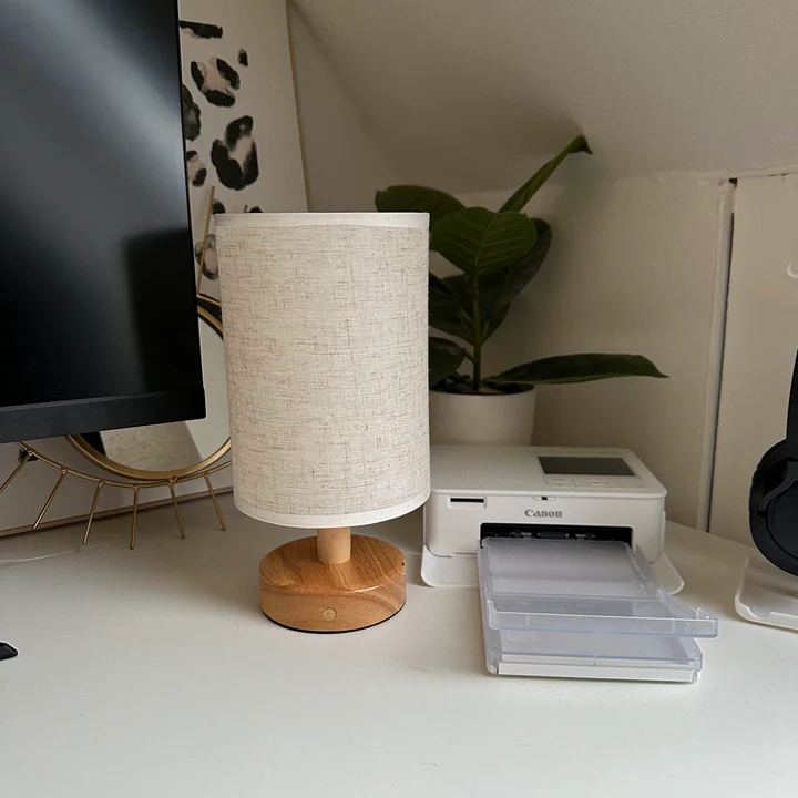 Bonvive | Elegant Linen Table Lamp – Stylish Lighting with a Natural Touch