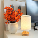 Bonvive | Elegant Linen Table Lamp – Stylish Lighting with a Natural Touch