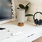 Bonvive | Elegant Linen Table Lamp – Stylish Lighting with a Natural Touch