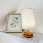Bonvive | Elegant Linen Table Lamp – Stylish Lighting with a Natural Touch