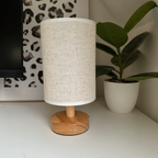 Bonvive | Elegant Linen Table Lamp – Stylish Lighting with a Natural Touch